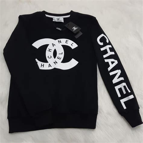 cheap coco chanel sweatsuit|authentic Chanel logo sweater.